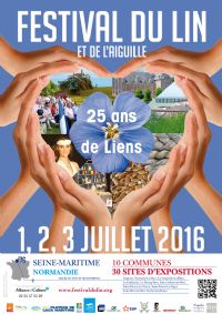 Festival du Lin et de l'Aiguille. Du 1er au 3 juillet 2016 à FONTAINE-LE-DUN. Seine-Maritime.  10H00